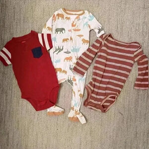 12 MONTH CARTER/CLOUD ISLAND ONESIE TODDLER INFANT BUNDLE